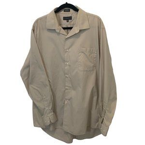 Covington Mens Long Sleeve Dress Shirt Size XL 17-17.5 36-37